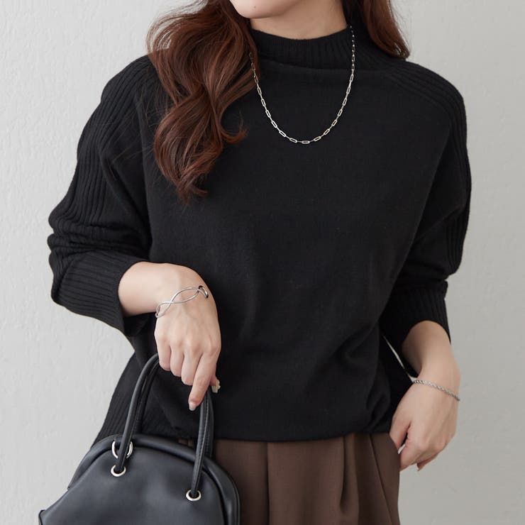 【5色展開】エポーレットショルダーハイネックプルオーバー | RMAF　NICE CLAUP / OLIVE des OLIVE | 詳細画像37 