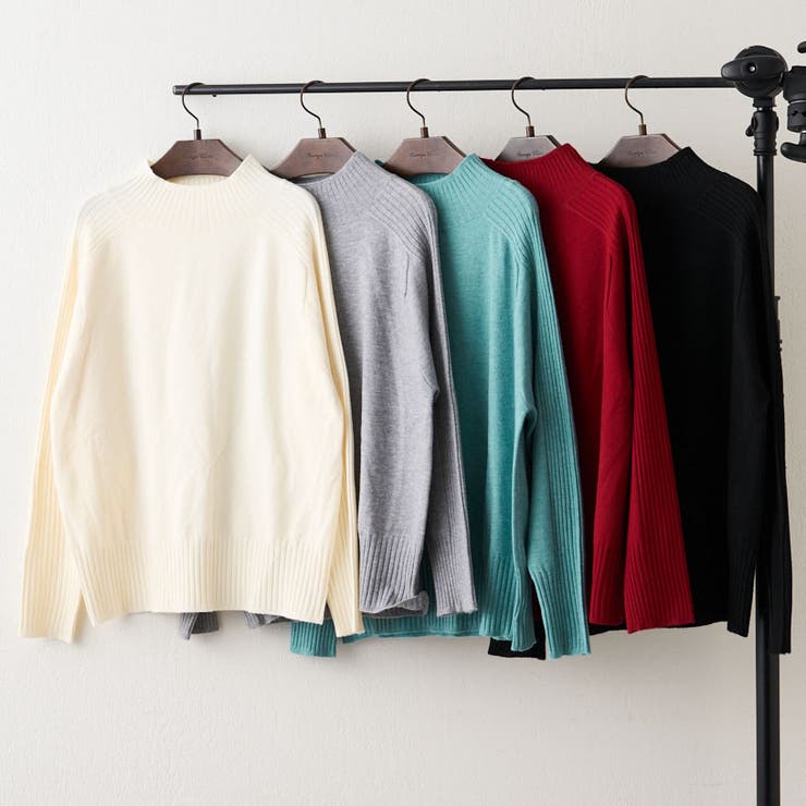 【5色展開】エポーレットショルダーハイネックプルオーバー | RMAF　NICE CLAUP / OLIVE des OLIVE | 詳細画像2 