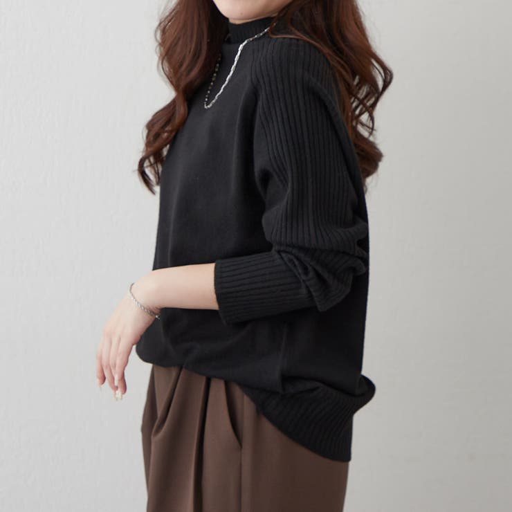 【5色展開】エポーレットショルダーハイネックプルオーバー | RMAF　NICE CLAUP / OLIVE des OLIVE | 詳細画像39 