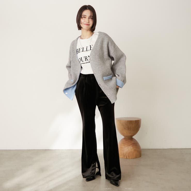 【nane】ダブルフェイスカーディガン | RMAF　NICE CLAUP / OLIVE des OLIVE | 詳細画像22 