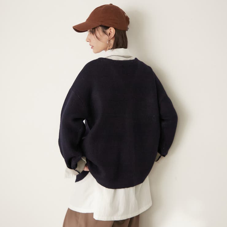 【nane】ダブルフェイスカーディガン | RMAF　NICE CLAUP / OLIVE des OLIVE | 詳細画像27 