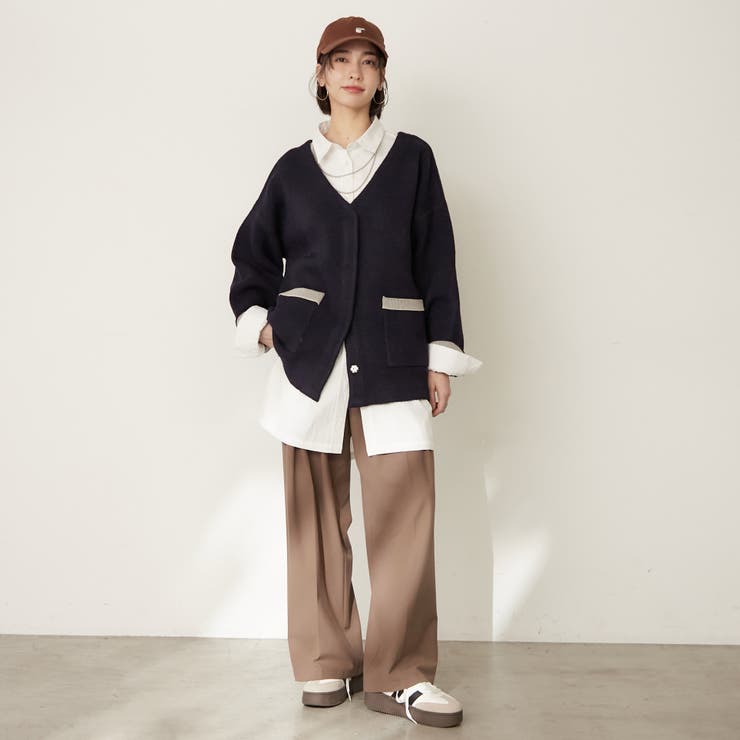 【nane】ダブルフェイスカーディガン | RMAF　NICE CLAUP / OLIVE des OLIVE | 詳細画像30 