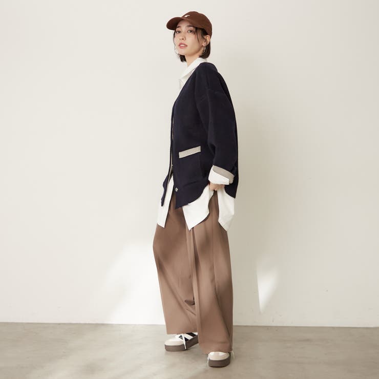 【nane】ダブルフェイスカーディガン | RMAF　NICE CLAUP / OLIVE des OLIVE | 詳細画像32 