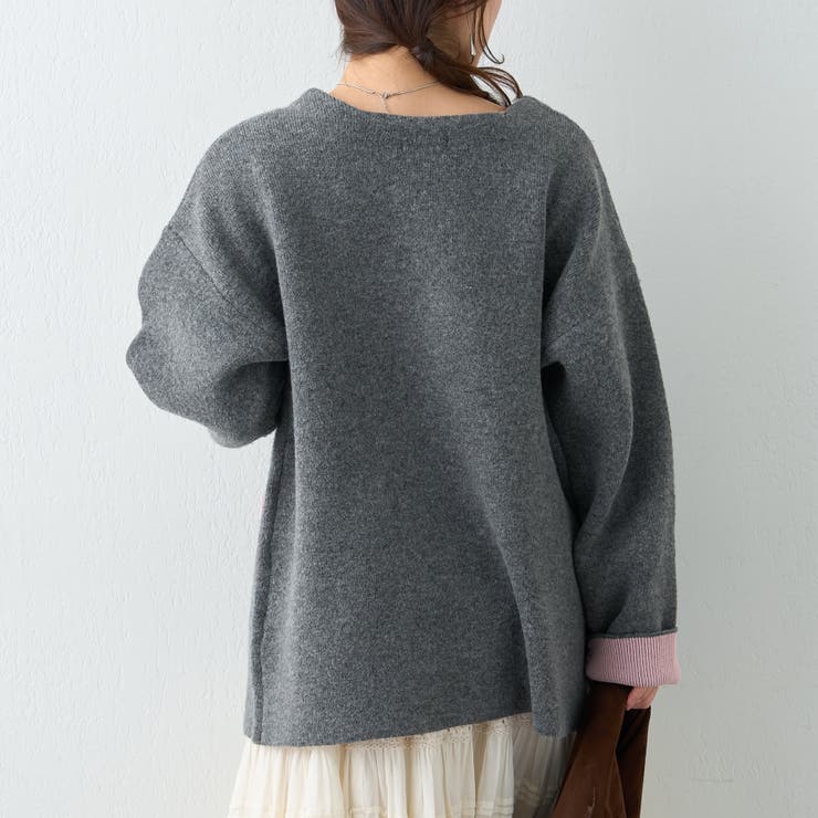 【nane】ダブルフェイスカーディガン | RMAF　NICE CLAUP / OLIVE des OLIVE | 詳細画像39 