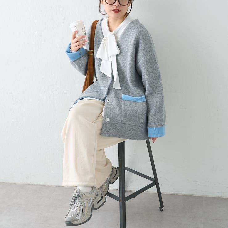 【nane】ダブルフェイスカーディガン | RMAF　NICE CLAUP / OLIVE des OLIVE | 詳細画像46 