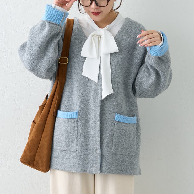 【nane】ダブルフェイスカーディガン | RMAF　NICE CLAUP / OLIVE des OLIVE | 詳細画像48 