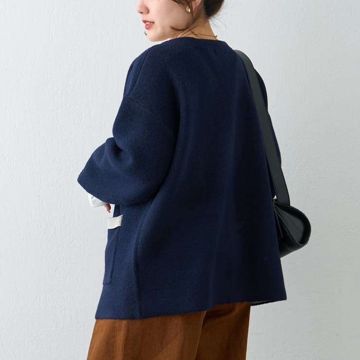 【nane】ダブルフェイスカーディガン | RMAF　NICE CLAUP / OLIVE des OLIVE | 詳細画像59 