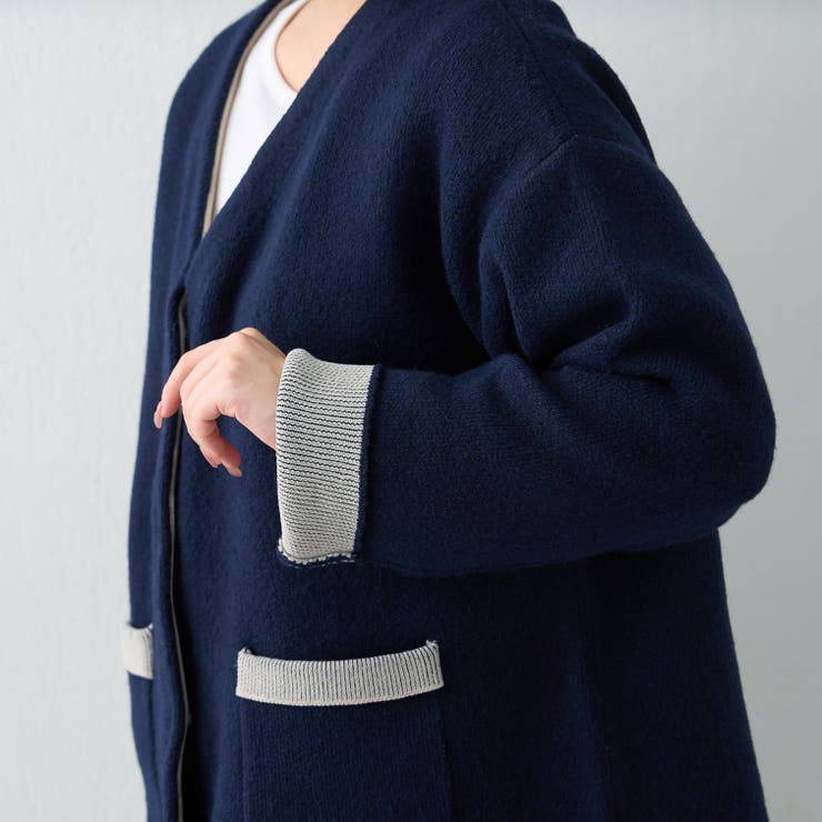 【nane】ダブルフェイスカーディガン | RMAF　NICE CLAUP / OLIVE des OLIVE | 詳細画像77 