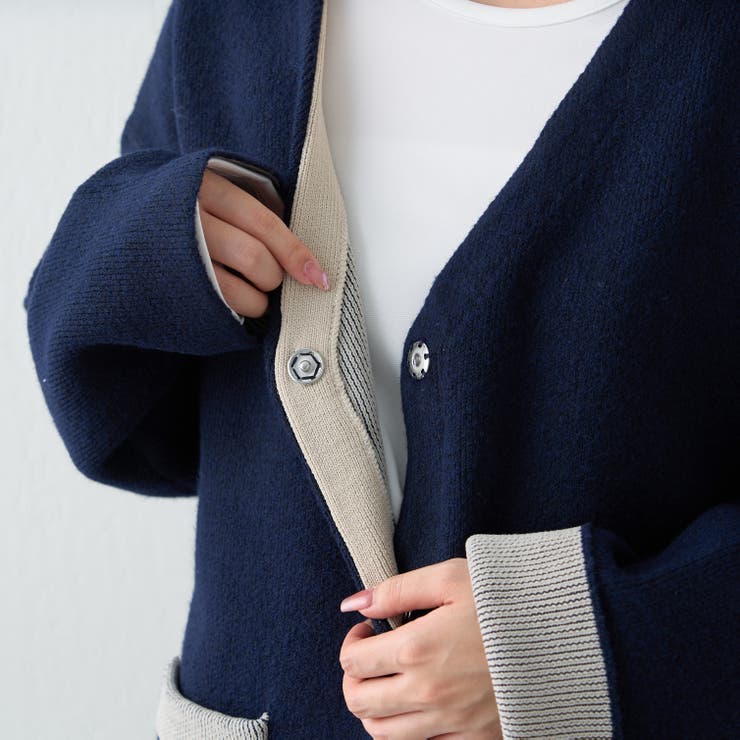 【nane】ダブルフェイスカーディガン | RMAF　NICE CLAUP / OLIVE des OLIVE | 詳細画像78 