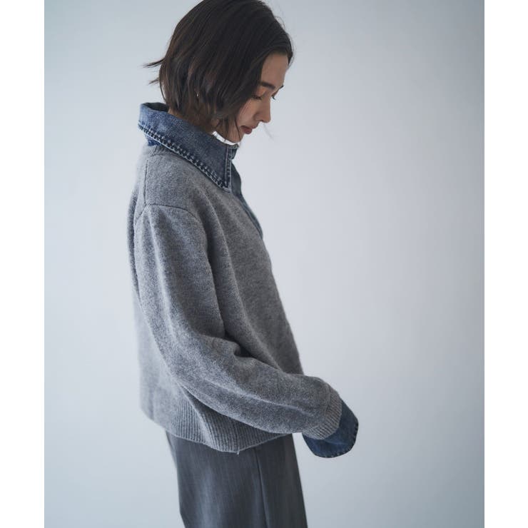 【Web限定】【nane】デニムドッキングカーディガン | RMAF　NICE CLAUP / OLIVE des OLIVE | 詳細画像8 