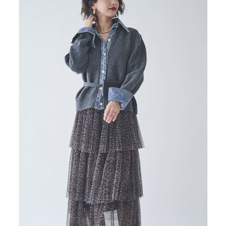 【Web限定】【nane】デニムドッキングカーディガン | RMAF　NICE CLAUP / OLIVE des OLIVE | 詳細画像22 