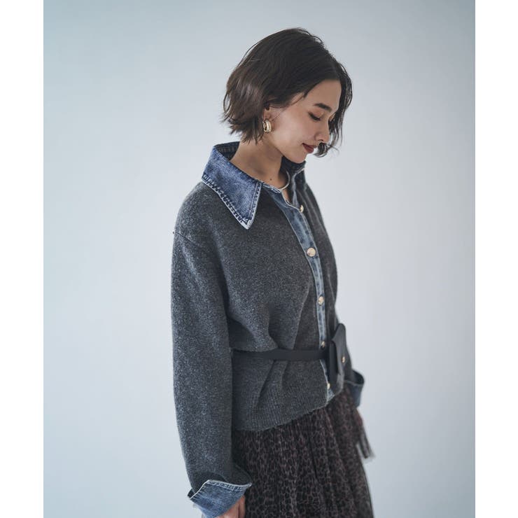 【Web限定】【nane】デニムドッキングカーディガン | RMAF　NICE CLAUP / OLIVE des OLIVE | 詳細画像25 