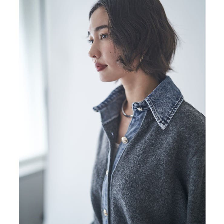 【Web限定】【nane】デニムドッキングカーディガン | RMAF　NICE CLAUP / OLIVE des OLIVE | 詳細画像26 