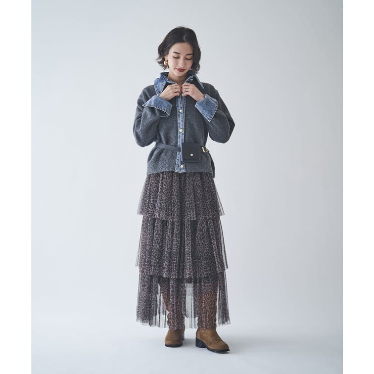 【Web限定】【nane】デニムドッキングカーディガン | RMAF　NICE CLAUP / OLIVE des OLIVE | 詳細画像28 