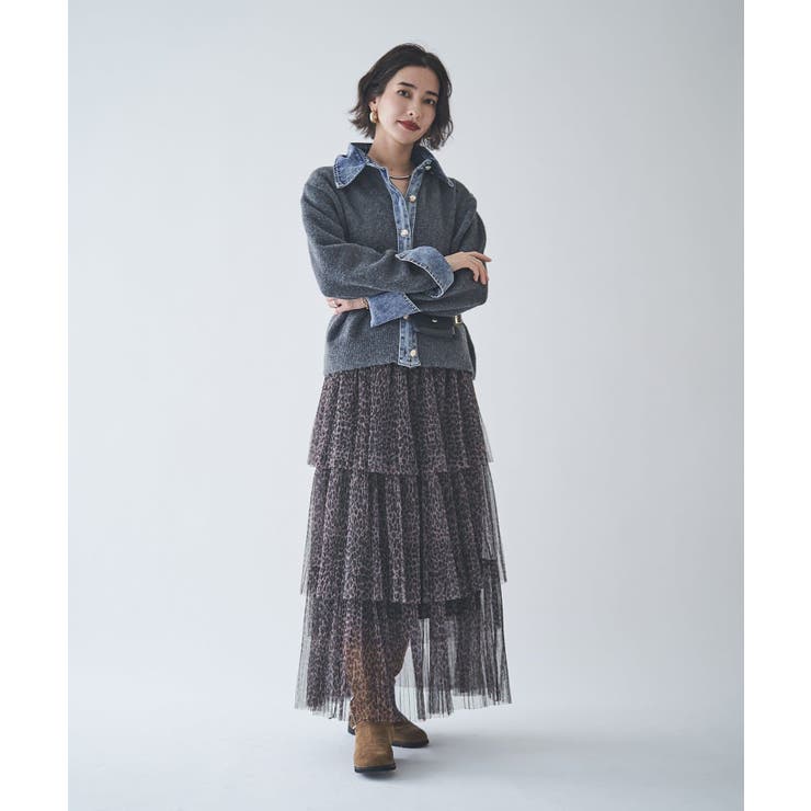 【Web限定】【nane】デニムドッキングカーディガン | RMAF　NICE CLAUP / OLIVE des OLIVE | 詳細画像30 