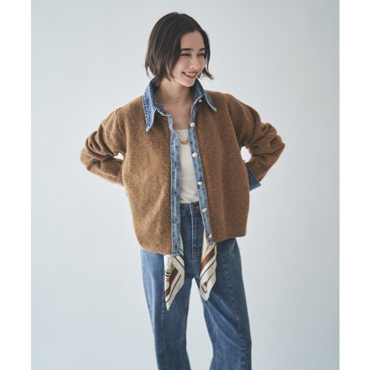 【Web限定】【nane】デニムドッキングカーディガン | RMAF　NICE CLAUP / OLIVE des OLIVE | 詳細画像38 