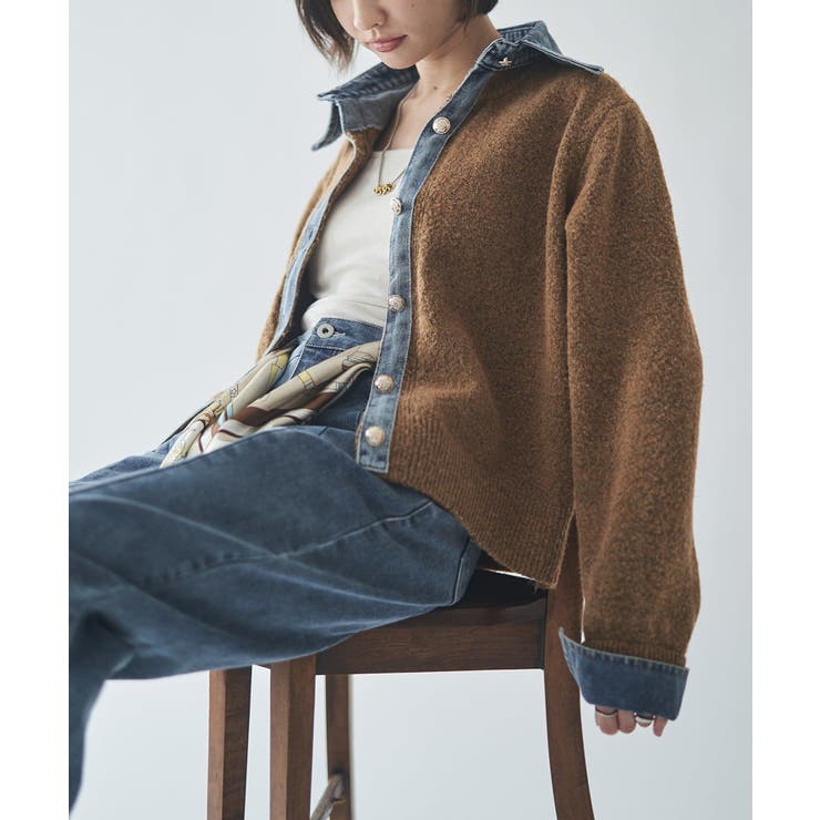 【Web限定】【nane】デニムドッキングカーディガン | RMAF　NICE CLAUP / OLIVE des OLIVE | 詳細画像41 