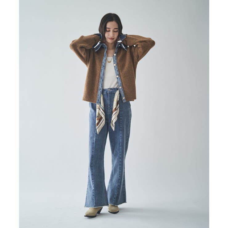 【Web限定】【nane】デニムドッキングカーディガン | RMAF　NICE CLAUP / OLIVE des OLIVE | 詳細画像47 