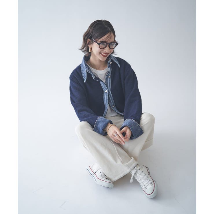 【Web限定】【nane】デニムドッキングカーディガン | RMAF　NICE CLAUP / OLIVE des OLIVE | 詳細画像49 