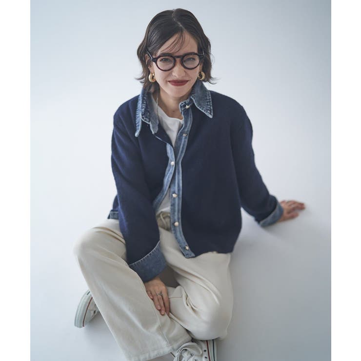 【Web限定】【nane】デニムドッキングカーディガン | RMAF　NICE CLAUP / OLIVE des OLIVE | 詳細画像50 