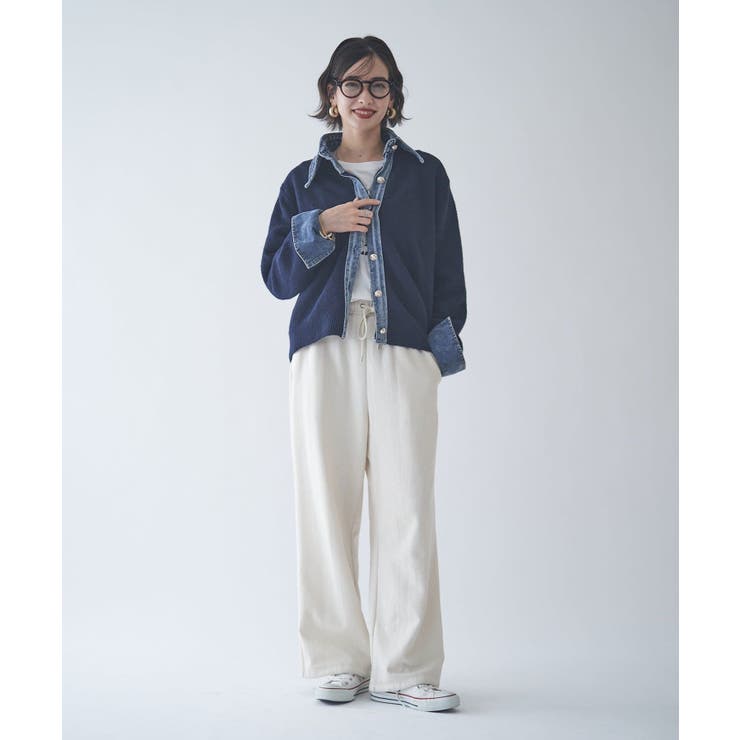 【Web限定】【nane】デニムドッキングカーディガン | RMAF　NICE CLAUP / OLIVE des OLIVE | 詳細画像55 