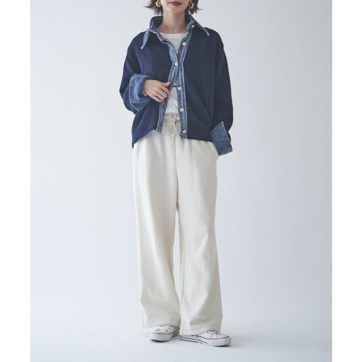 【Web限定】【nane】デニムドッキングカーディガン | RMAF　NICE CLAUP / OLIVE des OLIVE | 詳細画像57 