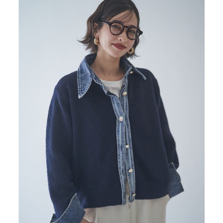 【Web限定】【nane】デニムドッキングカーディガン | RMAF　NICE CLAUP / OLIVE des OLIVE | 詳細画像59 