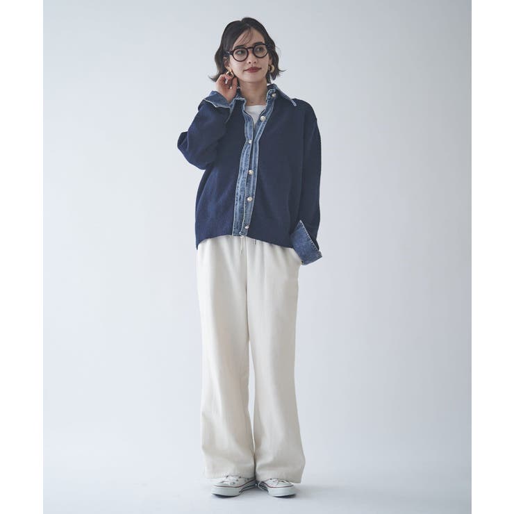 【Web限定】【nane】デニムドッキングカーディガン | RMAF　NICE CLAUP / OLIVE des OLIVE | 詳細画像65 