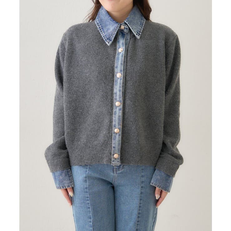 【Web限定】【nane】デニムドッキングカーディガン | RMAF　NICE CLAUP / OLIVE des OLIVE | 詳細画像70 