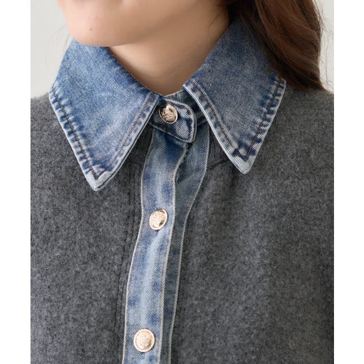 【Web限定】【nane】デニムドッキングカーディガン | RMAF　NICE CLAUP / OLIVE des OLIVE | 詳細画像73 