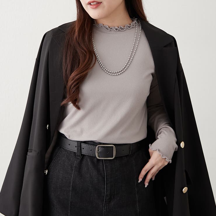 起毛リブダブルハイネックロンT[品番：OLOW0016779]｜RMAF NICE CLAUP