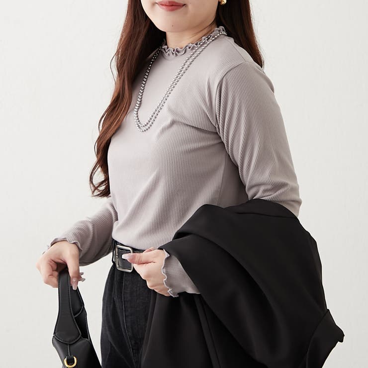 起毛リブダブルハイネックロンT[品番：OLOW0016779]｜RMAF NICE CLAUP