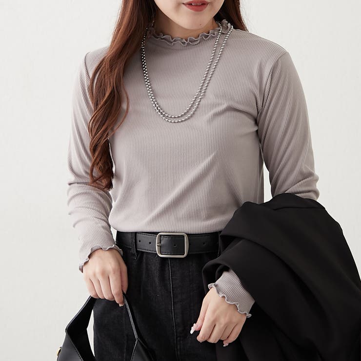 起毛リブダブルハイネックロンT[品番：OLOW0016779]｜RMAF NICE CLAUP