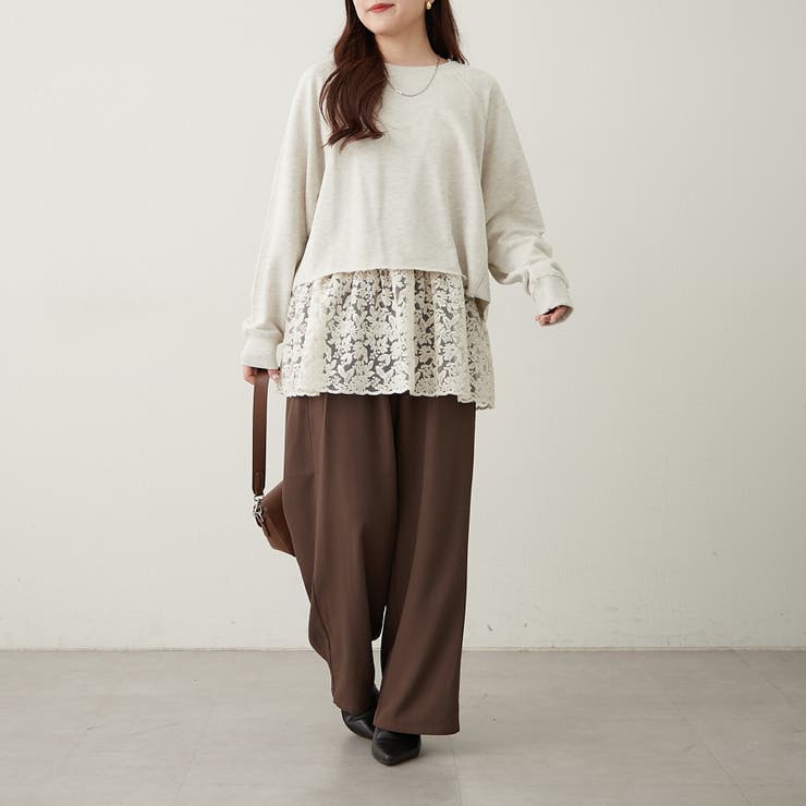【セットアイテム】裏毛プルオーバー+レースキャミ | RMAF　NICE CLAUP / OLIVE des OLIVE | 詳細画像7 