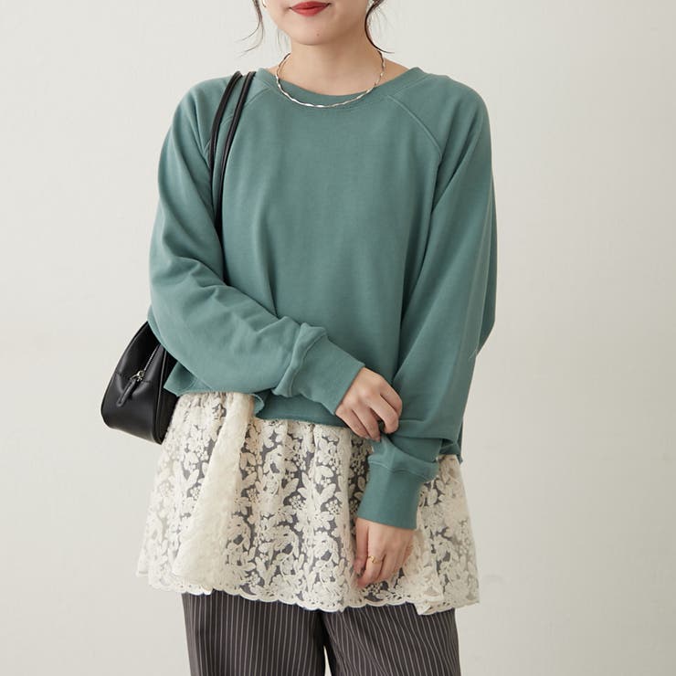 【セットアイテム】裏毛プルオーバー+レースキャミ | RMAF　NICE CLAUP / OLIVE des OLIVE | 詳細画像14 