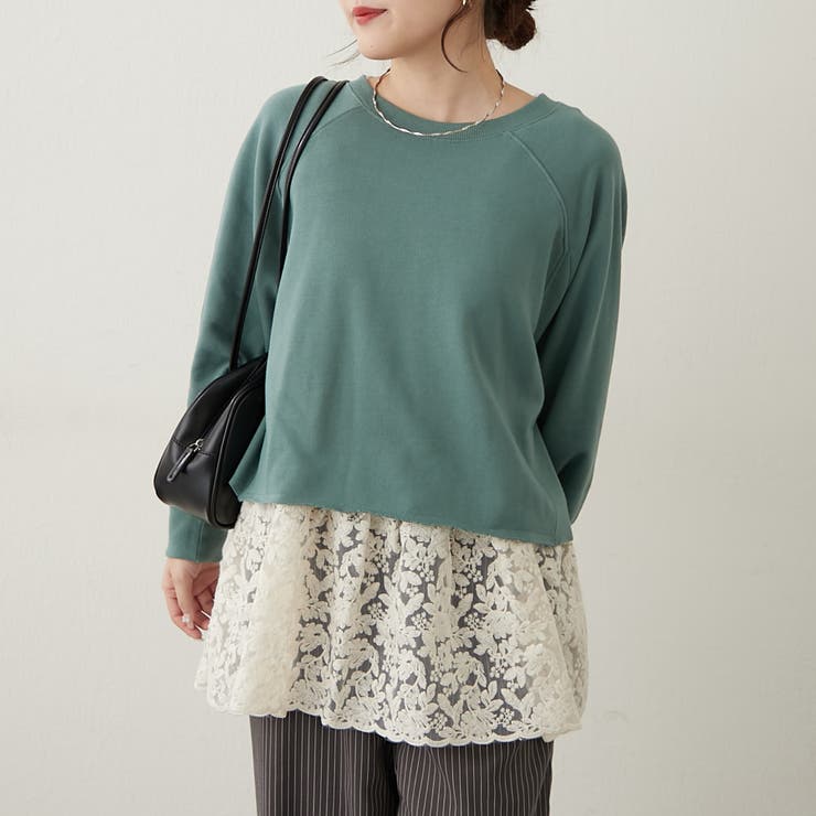 【セットアイテム】裏毛プルオーバー+レースキャミ | RMAF　NICE CLAUP / OLIVE des OLIVE | 詳細画像15 