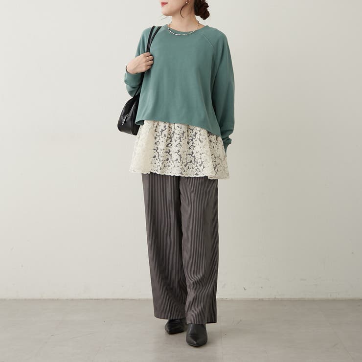 【セットアイテム】裏毛プルオーバー+レースキャミ | RMAF　NICE CLAUP / OLIVE des OLIVE | 詳細画像19 