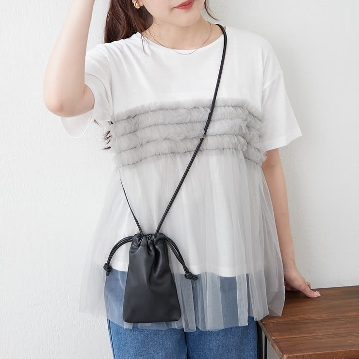 チュールフリルドッキングTシャツ | RMAF　NICE CLAUP / OLIVE des OLIVE | 詳細画像7 
