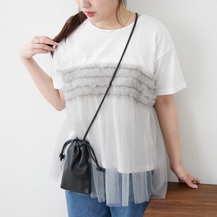 チュールフリルドッキングTシャツ | RMAF　NICE CLAUP / OLIVE des OLIVE | 詳細画像8 