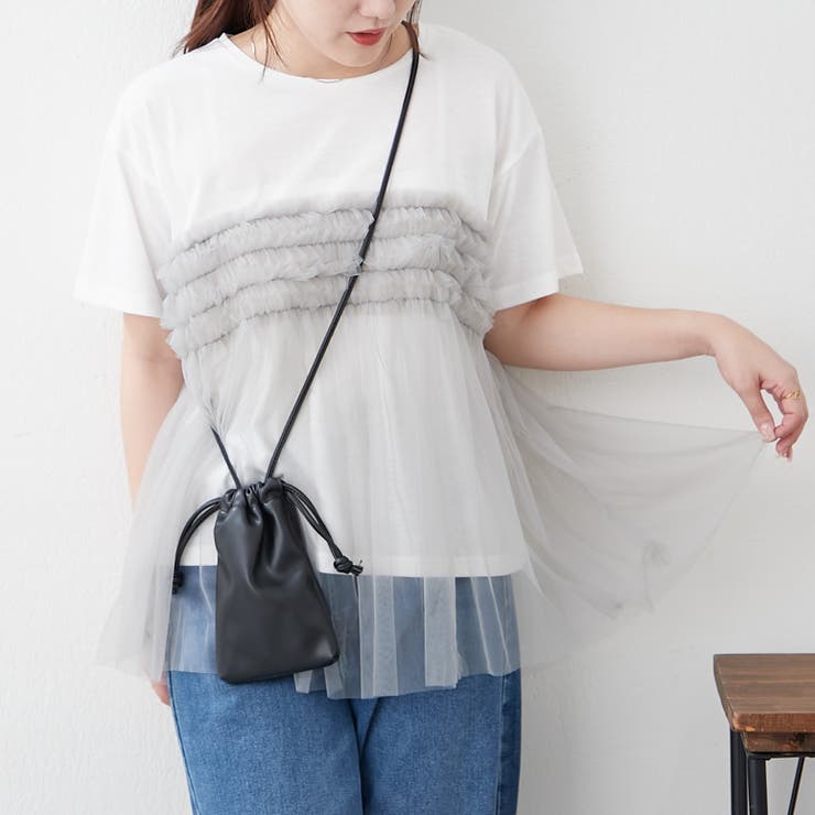 チュールフリルドッキングTシャツ | RMAF　NICE CLAUP / OLIVE des OLIVE | 詳細画像9 