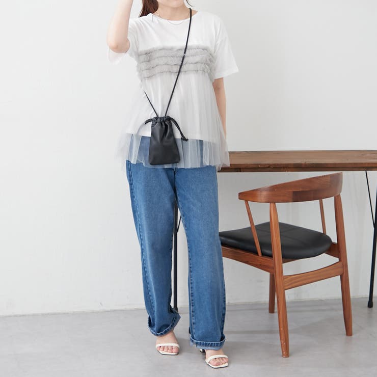 チュールフリルドッキングTシャツ | RMAF　NICE CLAUP / OLIVE des OLIVE | 詳細画像10 