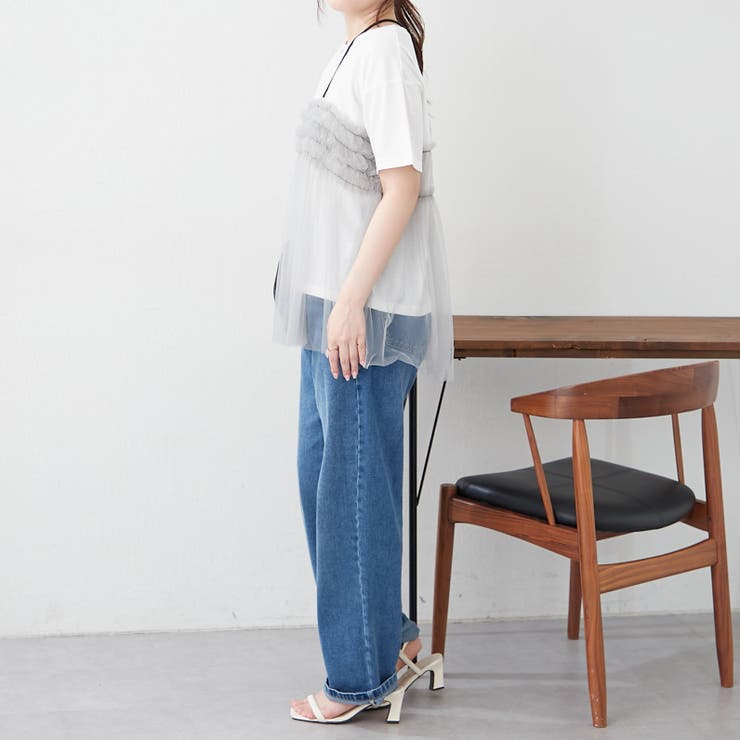 チュールフリルドッキングTシャツ | RMAF　NICE CLAUP / OLIVE des OLIVE | 詳細画像12 