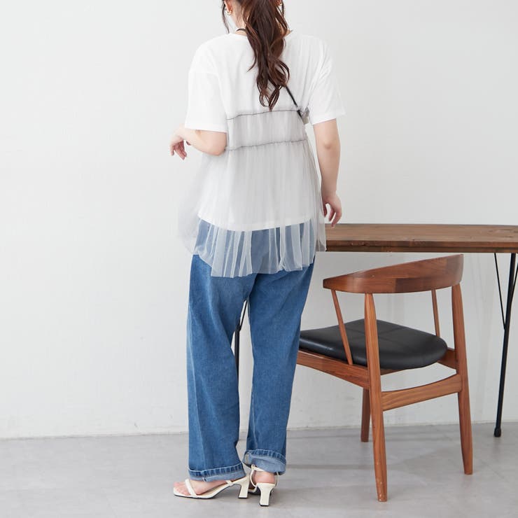 チュールフリルドッキングTシャツ | RMAF　NICE CLAUP / OLIVE des OLIVE | 詳細画像13 