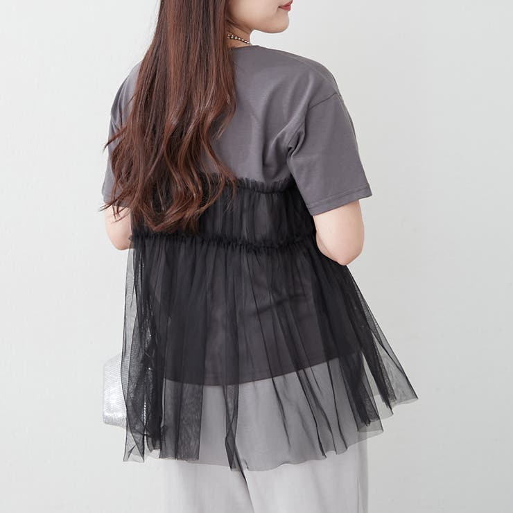 チュールフリルドッキングTシャツ | RMAF　NICE CLAUP / OLIVE des OLIVE | 詳細画像17 