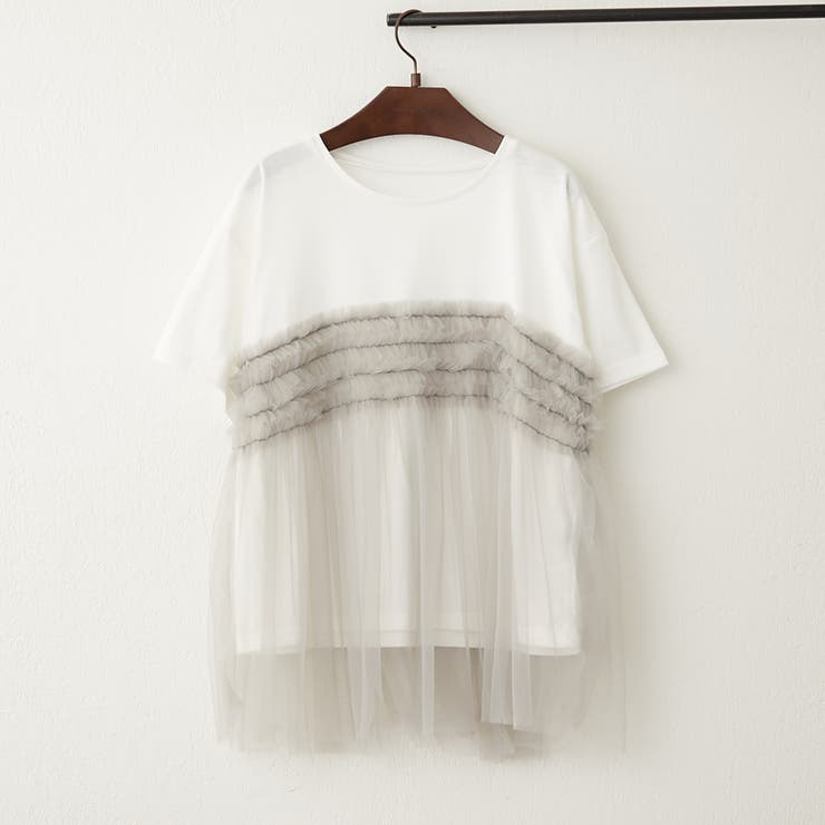 チュールフリルドッキングTシャツ | RMAF　NICE CLAUP / OLIVE des OLIVE | 詳細画像18 