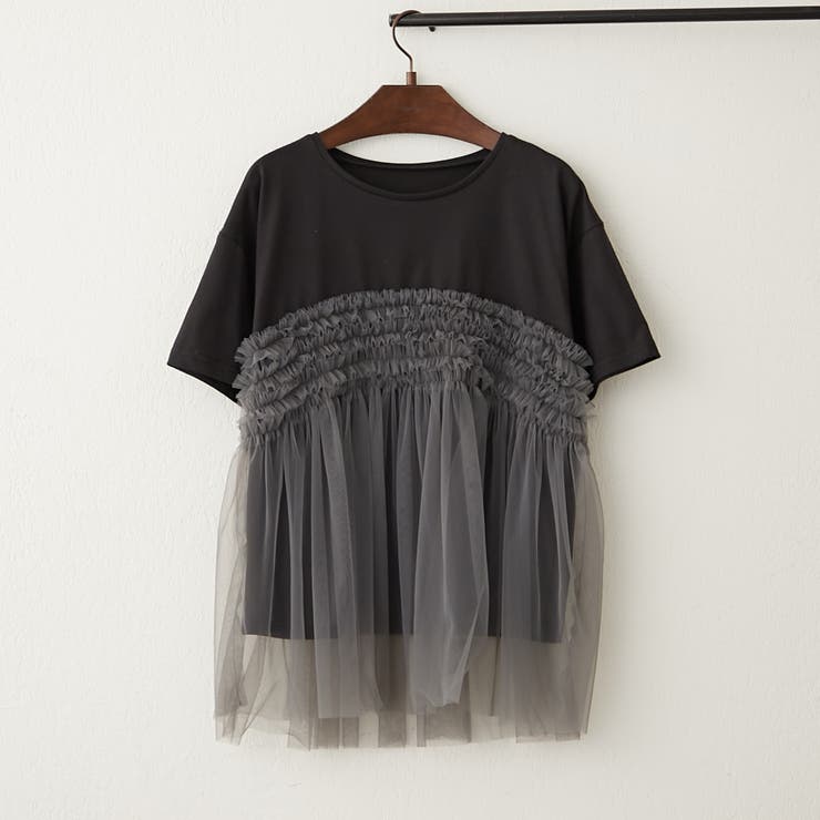 チュールフリルドッキングTシャツ | RMAF　NICE CLAUP / OLIVE des OLIVE | 詳細画像20 