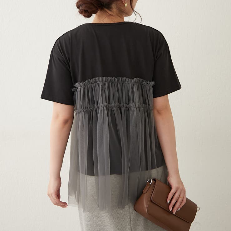 チュールフリルドッキングTシャツ | RMAF　NICE CLAUP / OLIVE des OLIVE | 詳細画像6 