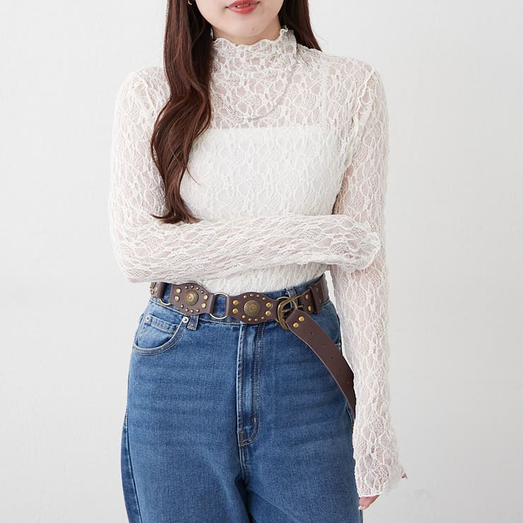 レースボトルネックプルオーバー[品番：OLOW0016494]｜RMAF NICE CLAUP