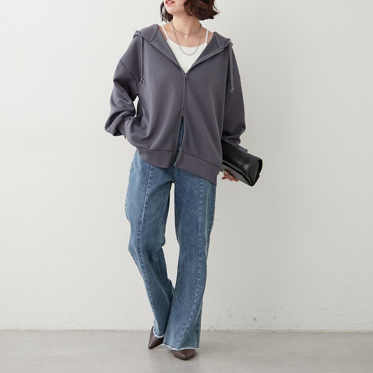 コクーンジップパーカー | RMAF　NICE CLAUP / OLIVE des OLIVE | 詳細画像24 