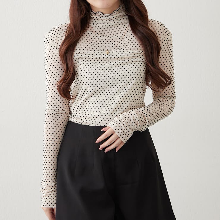 ドットチュールハイネックプルオーバー | RMAF　NICE CLAUP / OLIVE des OLIVE | 詳細画像12 